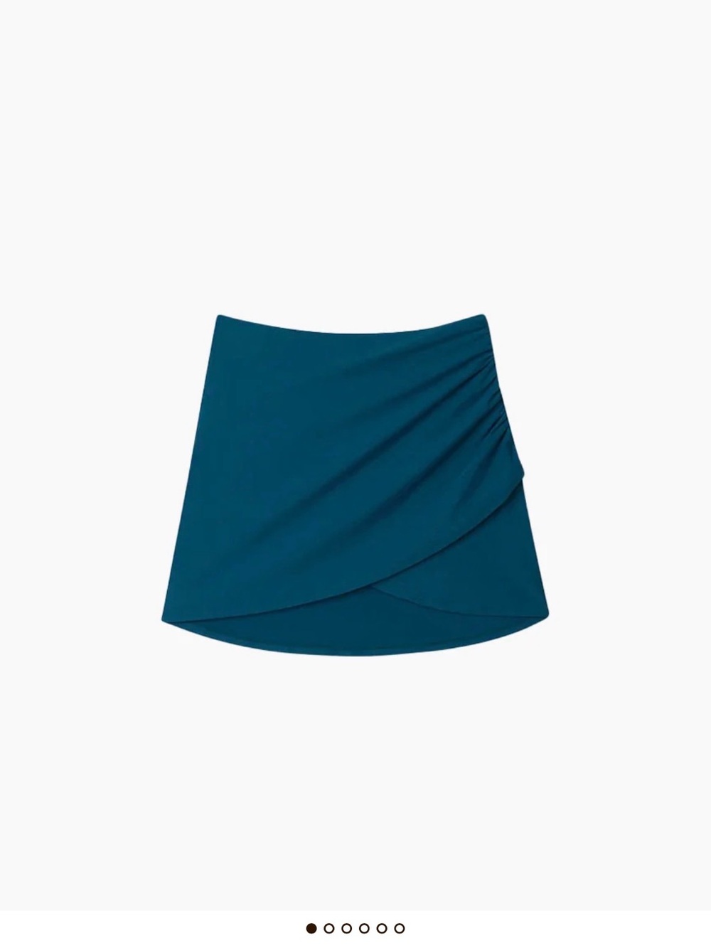 summersalt Teal Ruched swim Skirt